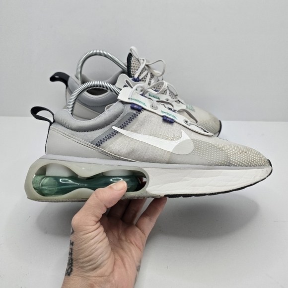 Nike | Air Max GS 'Photon Dust Clear Emerald' sporty sneakers | WMS 7.5 - Picture 3 of 13